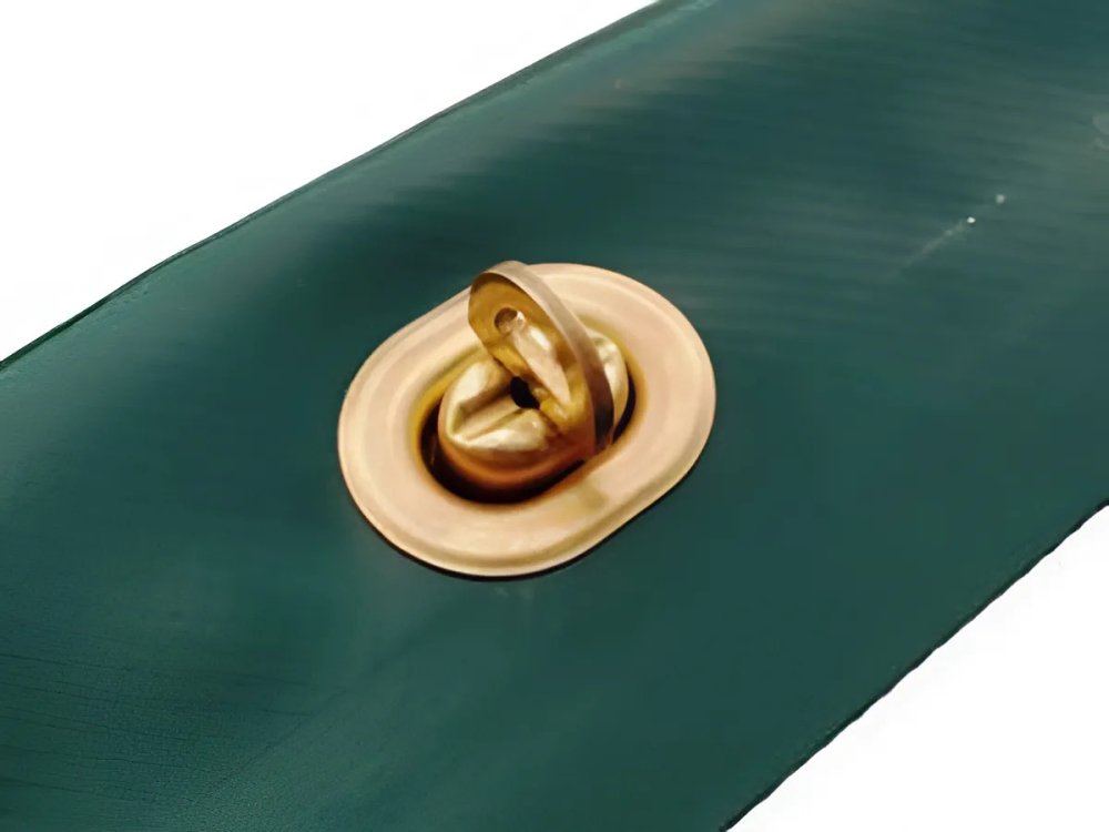 Малый замок металлический + люверс 17×11 мм